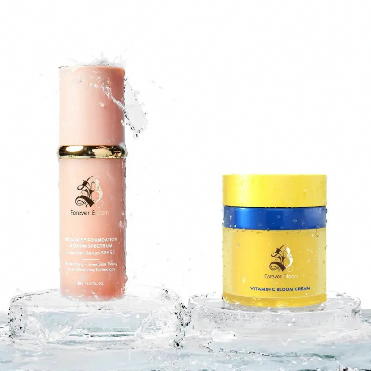 BioMimic® Foundation Medium Spectrum and Vitamin C Bloom Cream